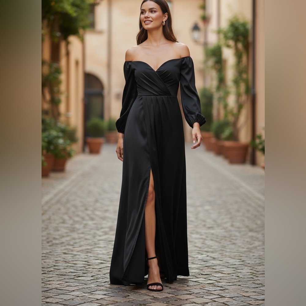 Long Elegant Gown.
